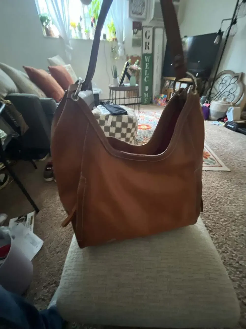 Cavalcanti Made in Italy Genuine Leather Hobo Shoulder Bag